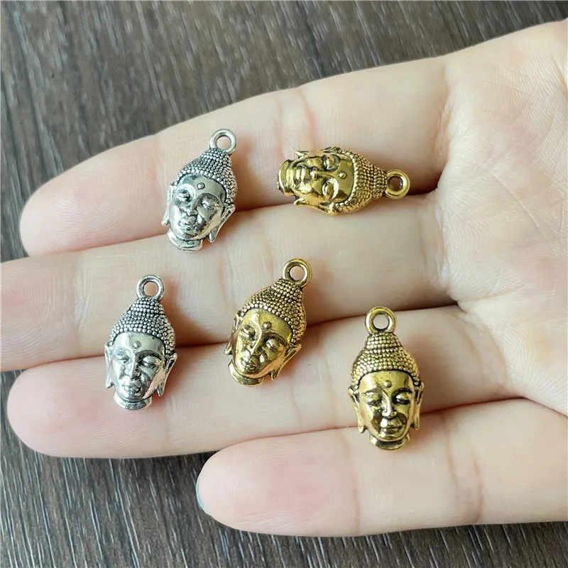 

JunKang 20pcs Indian religious god head pendant jewelry making DIY handmade bracelet necklace accessories wholesale