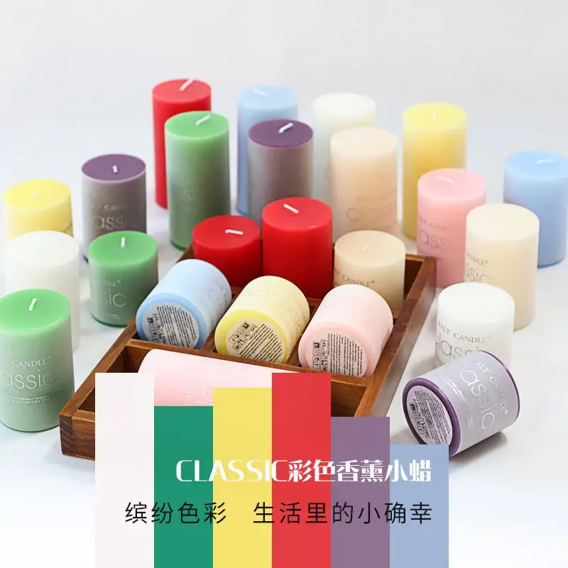 Классические ароматические бездымные свечи 1 шт. романтические свадебные