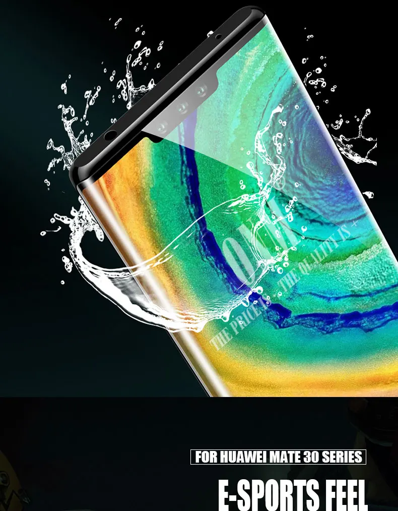 9D закаленное стекло для huawei mate 30/30 Pro Полное покрытие изогнутая Защитная пленка для экрана mate 30 Pro 5G Global защитное стекло
