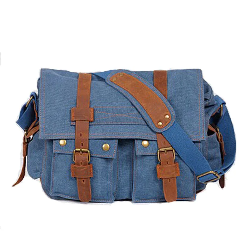 

Vintage Men Shoulder Bag Canvas Casual Male Messenger Bags