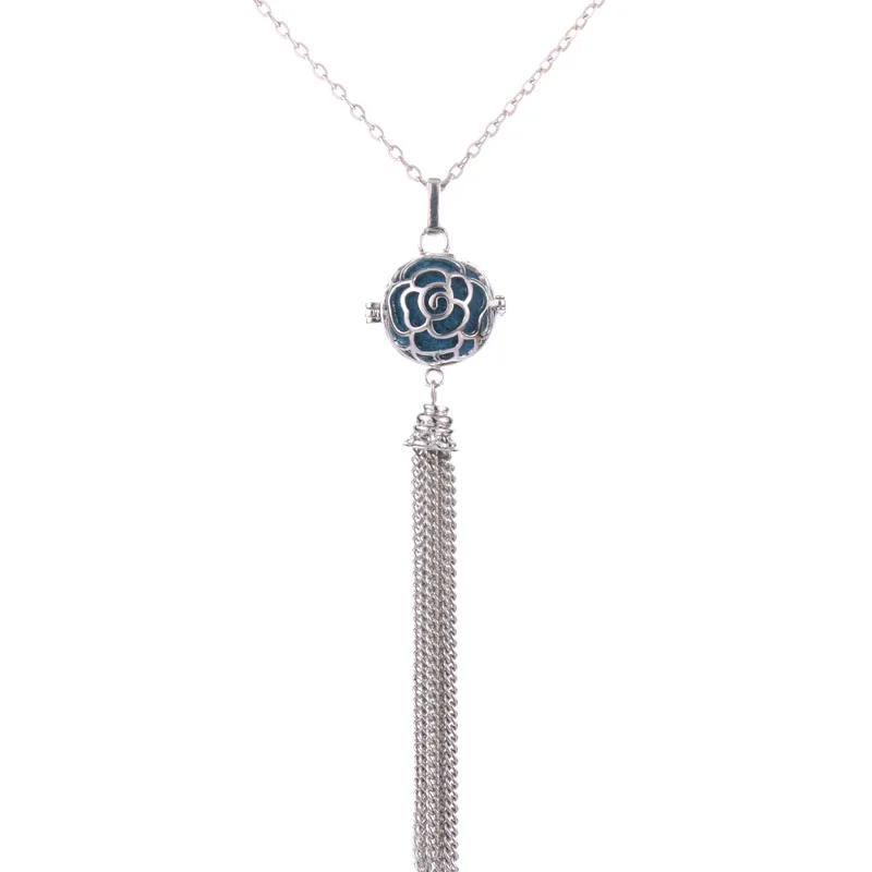 2021 Hot New Tassel Necklace Spherical Diffuser Perfume Aromatherapy Love Heart Jewelry Suitable to Ladies | Украшения и