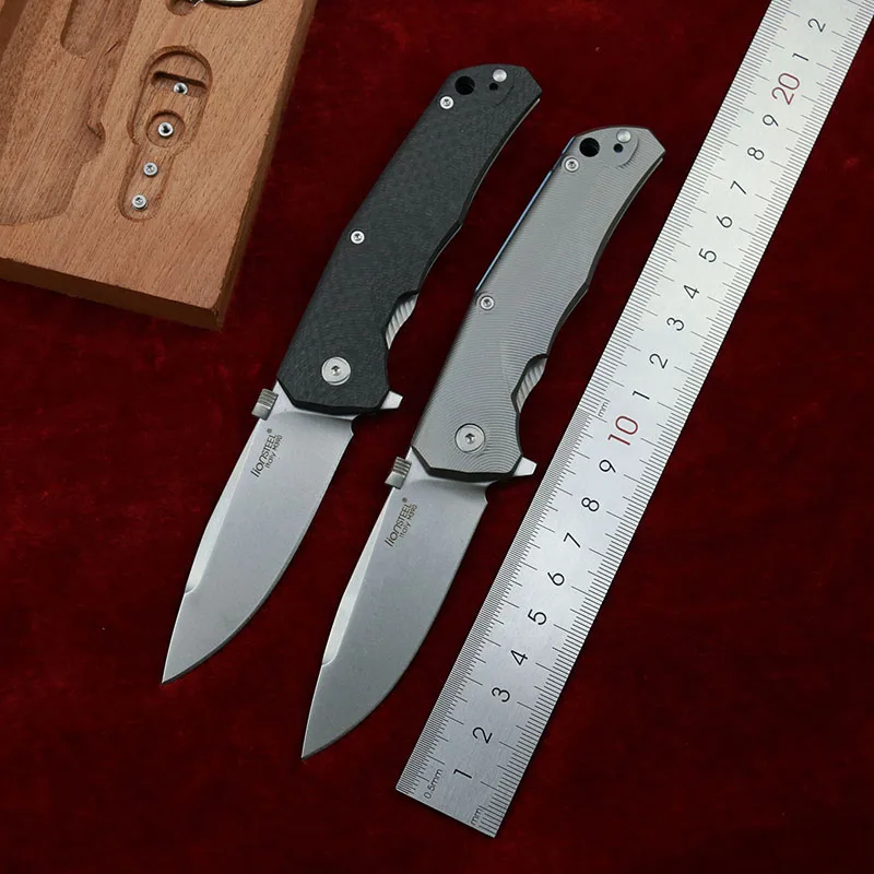 

LEMIFSHE MOLLETTA TRE Titanium / carbon fiber M390 ball bearing folding camping outdoor hunting EDC tools kitchen knife