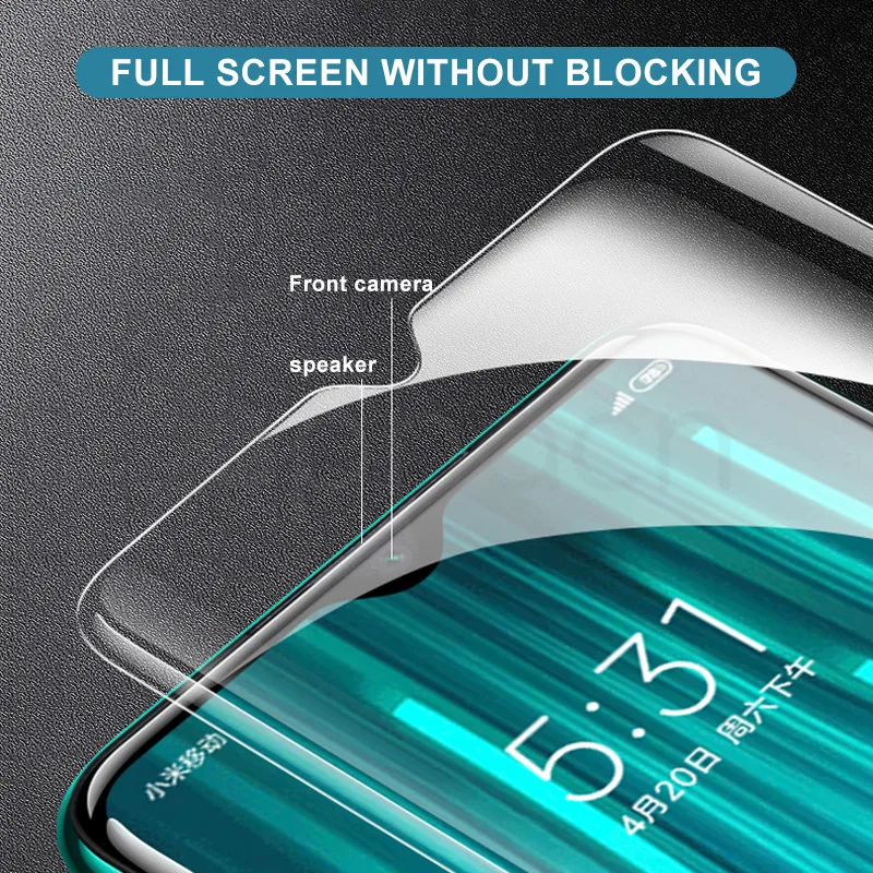 9H Tempered Glass For Xiaomi Redmi 8 8A 7 7A Screen Protector Glass Redmi Note 9S 8 8T 7 9 Pro Max Safety Protective Glass Film