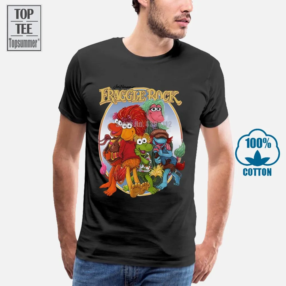 2017 летние модные уличные футболки с коротким рукавом Fraggle рок ТВ шоу группа