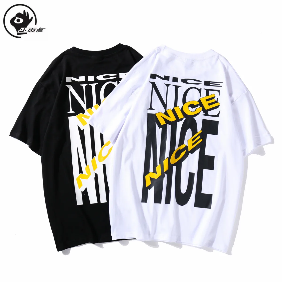 

Little Rain 2021 summer new letter print t-shirt men 100% cotton breathable comfortable tops plus size high quality tshirt