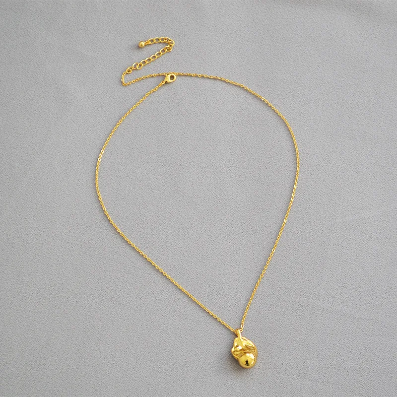 Простая универсальная Подвеска из латуни с позолоченным искусственным жемчугом