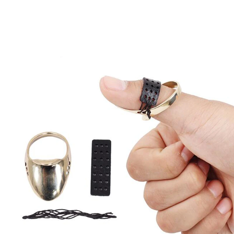 1 шт. Защитное приспособление для стрельбы из лука взрослых латунное кольцо