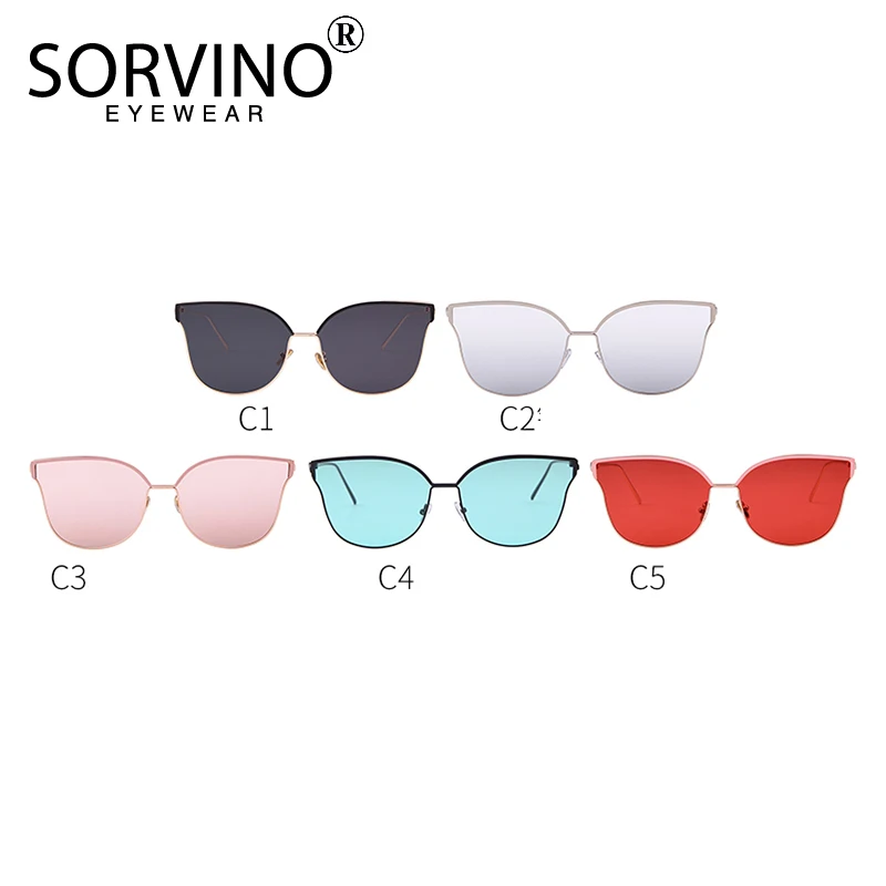 SORVINO Винтажные Солнцезащитные очки кошачий глаз для женщин 2020 Роскошные