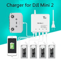 for dji mini 2 drone 6 in1 battery charger usb port intelligent charging adapter