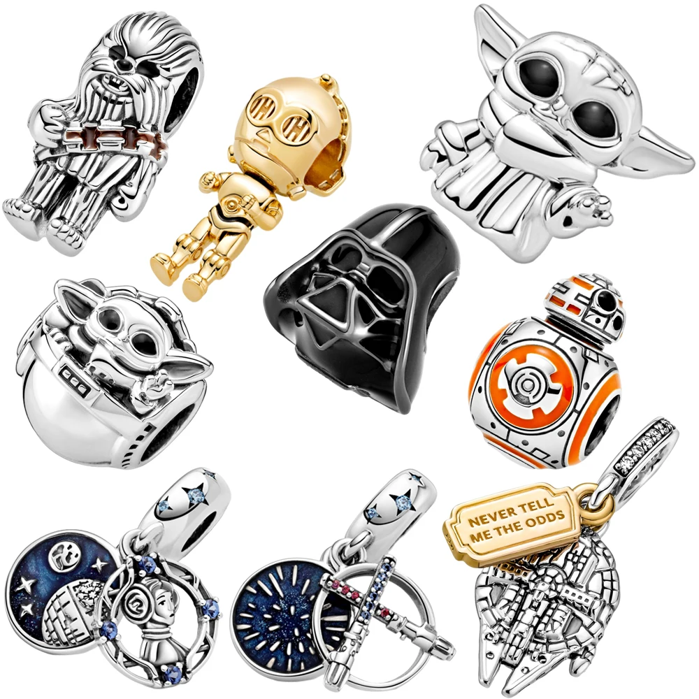 

925 Sterling Silver Baby Master Charms Beads Fit Original Pandora Bracelet Jewelry Making DIY Gift