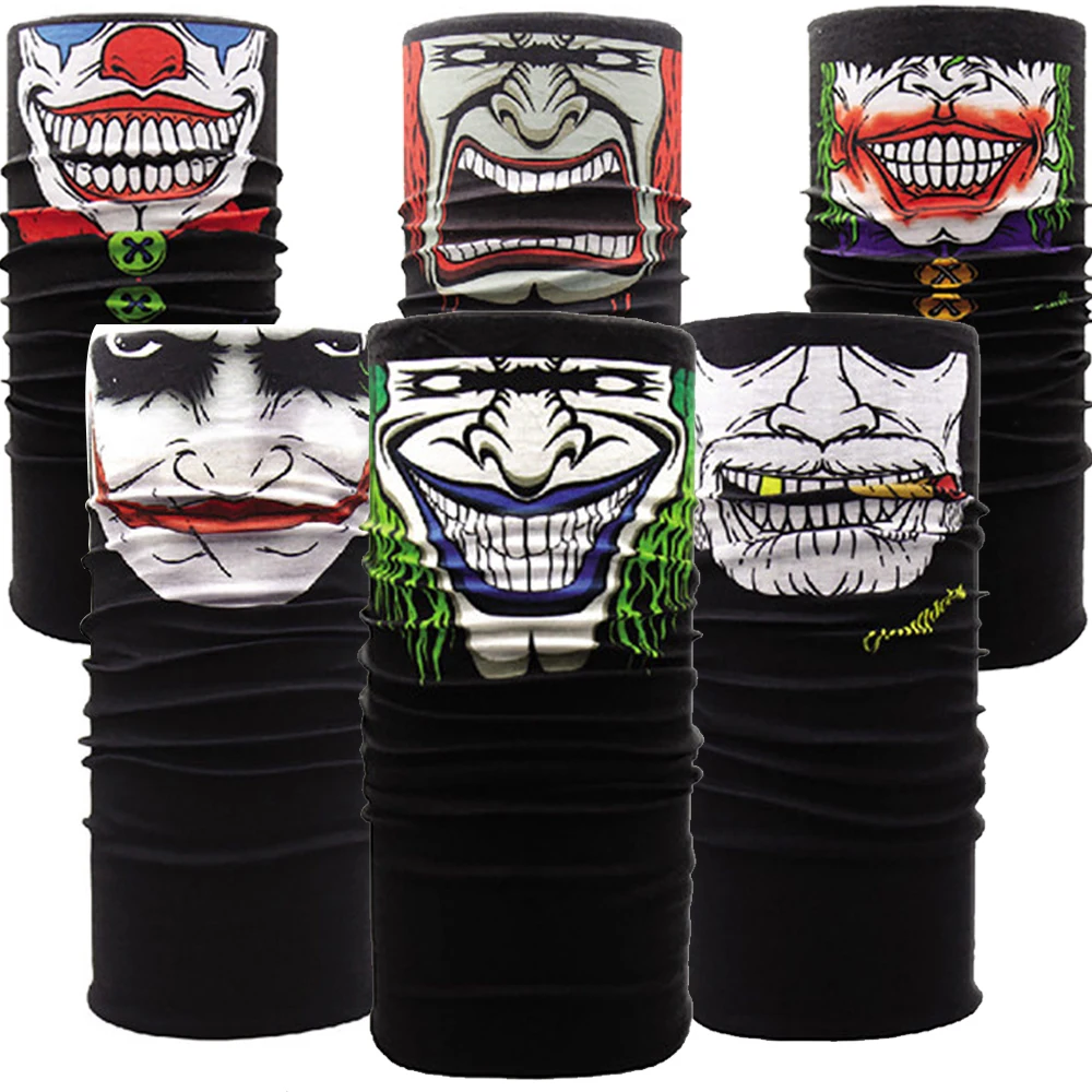 

Windproof Motorcycle Skull Ghost Face Mask Outdoor Sports Warm Ski Caps Bicyle Bike Headband Scarf
