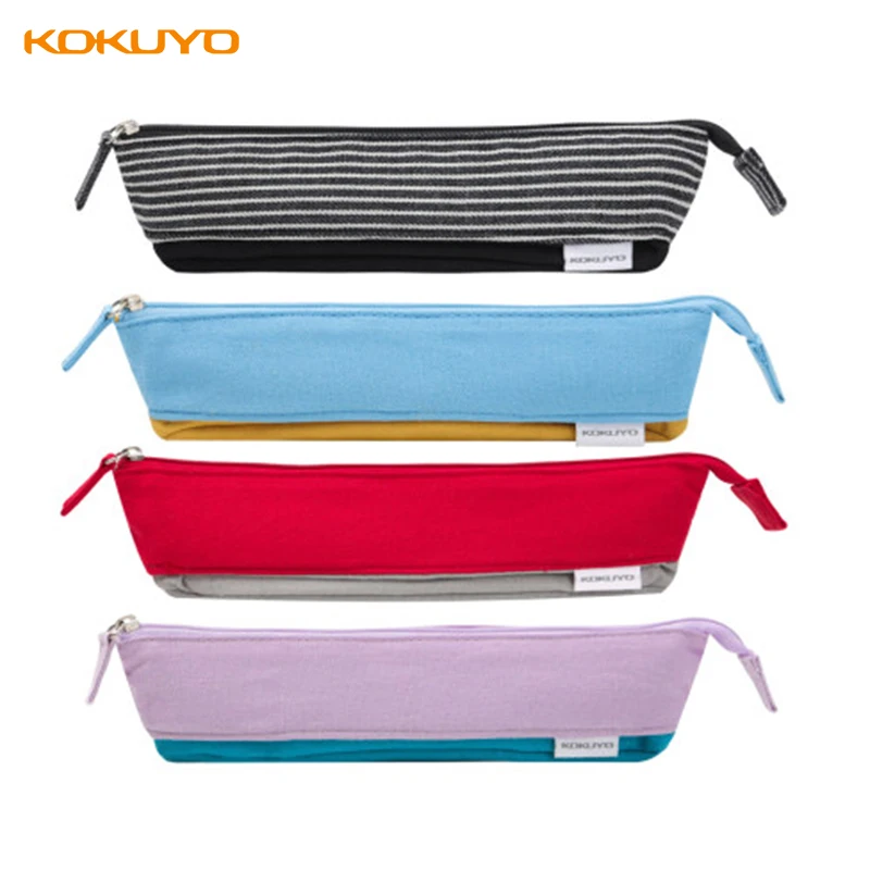 

KOKUYO NOVITA-Oil Tri-fold Canvas Pencil Case Large Capacity Creative Multi-functional Student Deformed Pencil Case Convenient