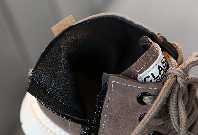 

Children's Martin Boots Winter Shoes Kid Cotton Cute Shoes Flying Knitted Boy Martin Boots Girls' Plush Snow Boots