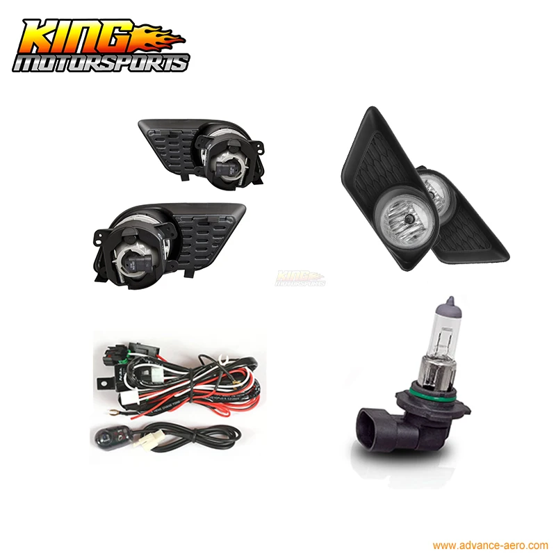 Подходит для 2011 2014 Dodge Charger Bumper Fog Lights Kit + проводка переключатель пара США