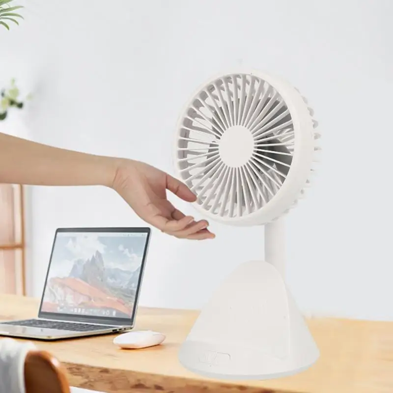 

3 Powerful Speeds Wireless Charging Station AND Cooling Fan 2 IN 1 Rechargeable USB Desk Fan HVAC Systems Parts