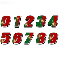 creativity portuguese flag portugal car styling racing number motocross auto stickers bike waterproof decals pvc
