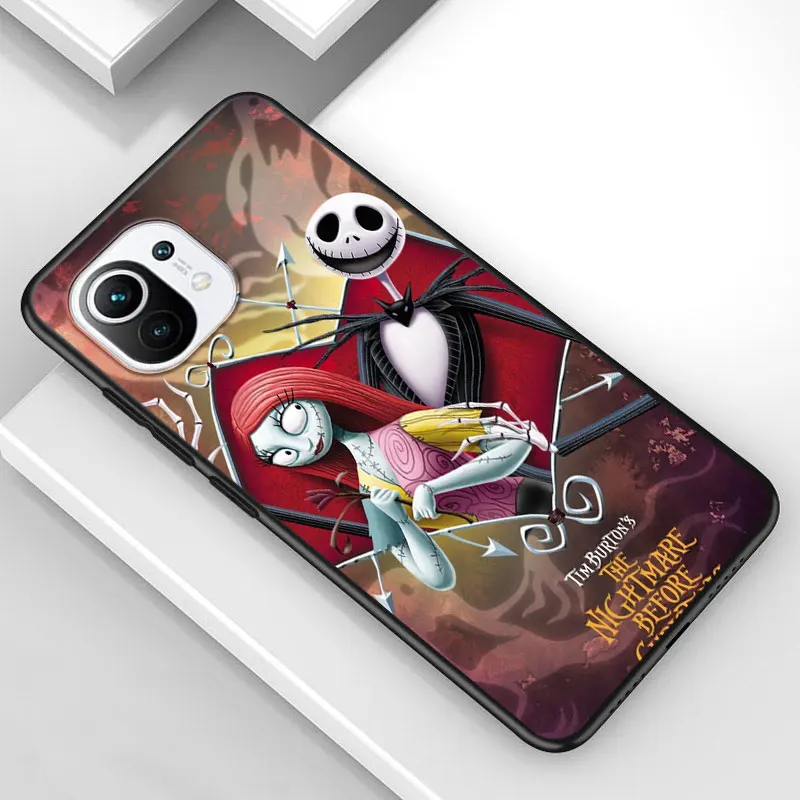 

The Nightmare Before Christma for Xiaomi Mi 11 10T Note 10 Ultra 5G 9 9T SE 8 A3 A2 A1 6X Pro Play F1 Lite 5G Black Phone Case