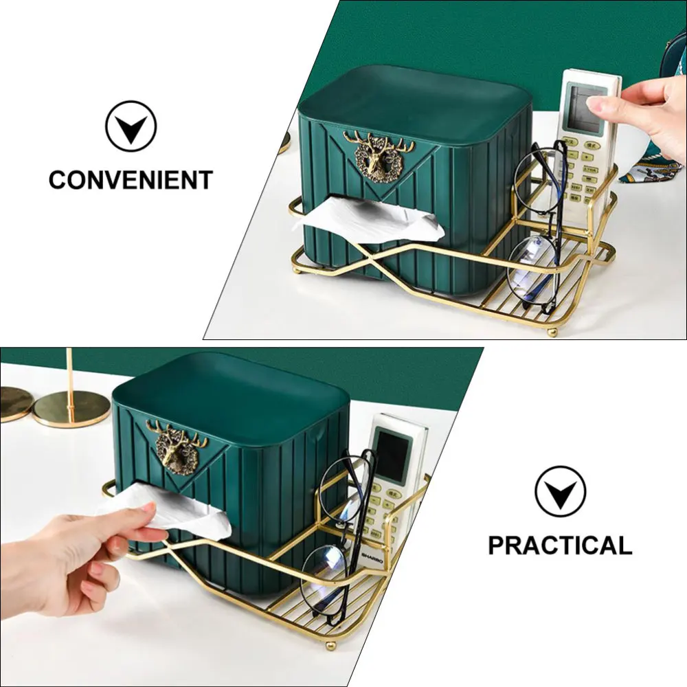 

1Pc Multipurpose Tissue Case Living Room Napkin Box Sundries Storage Container