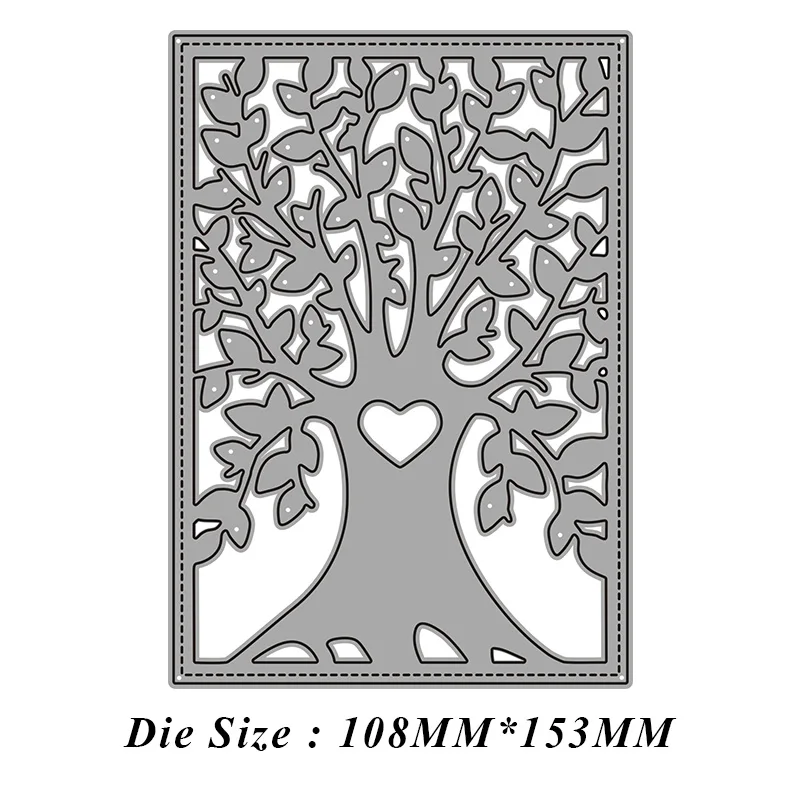 

JMCRAFT Beautiful Tree Branch Loves Background #7Metal Cutting Dies DIY Scrapbook Handmade Paper Craft Metal Steel Template Dies