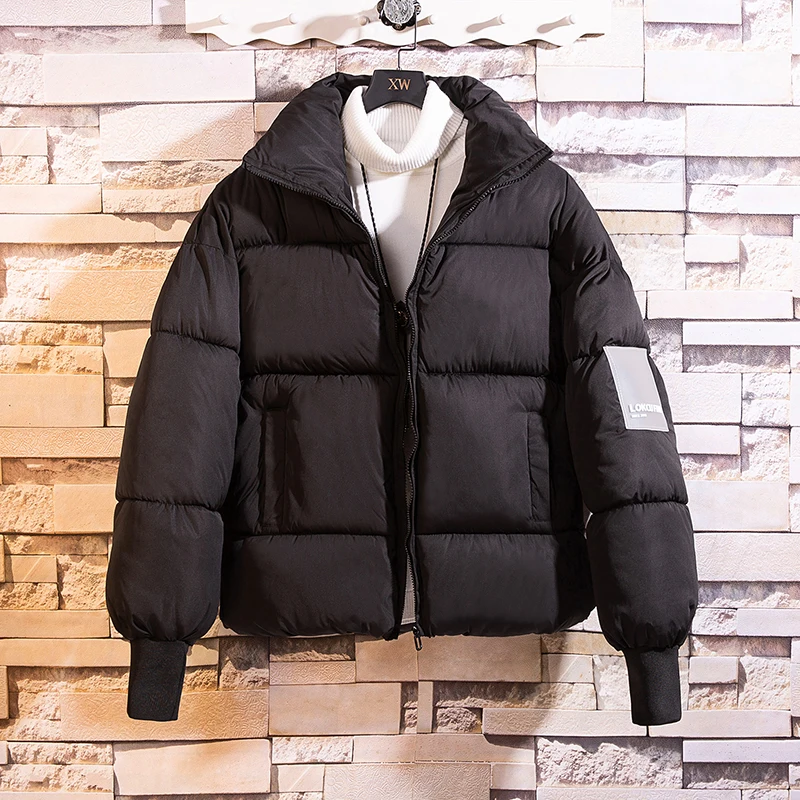 2019 модная мужская парка с воротником стойкой высококачественные зимние куртки
