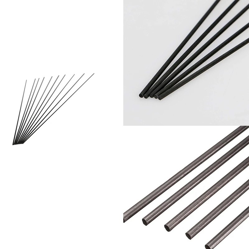 

10 Pcs Carbon Fiber Rod Pultrusion for RC Airplane,Drones,Quadcopter,RC Airplane DIY,Solid Matte Pole,200mm