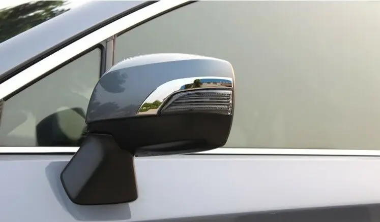 

304 S.Steel mirror side molding cover Chrome trim Strip For Subaru XV 2013-2017