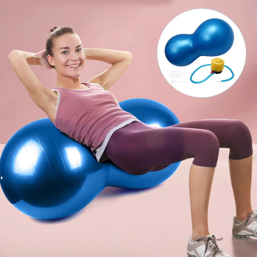 

1 Set PVC Yoga Peanut Yoga With Inflator Thicken Fitness