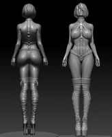 124 75mm 118 100mm resin model kits sexy girl figure sculpture unpainted no color rw 455b