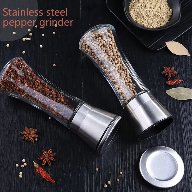 Ручная мельница для соли и перца нержавеющая сталь пряный кофе бобовый соус
