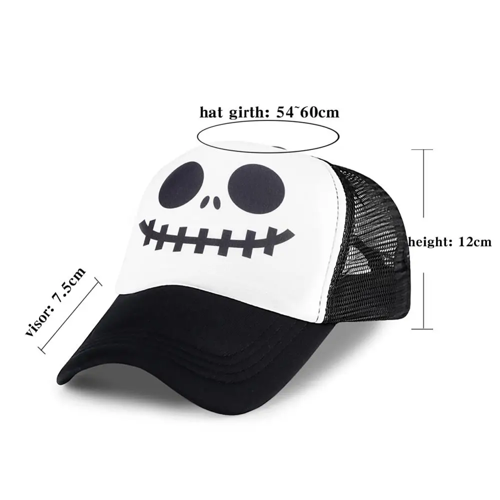 Кепки для Хэллоуина мужчин и женщин кепки в стиле хип-хоп с изображением