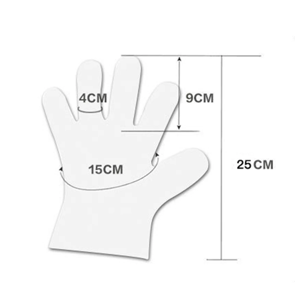 

100PCS/Set Food Plastic Gloves Disposable Gloves for Restaurant Kitchen BBQ Eco-friendly Food Gloves Fruit Vegetable Gloves