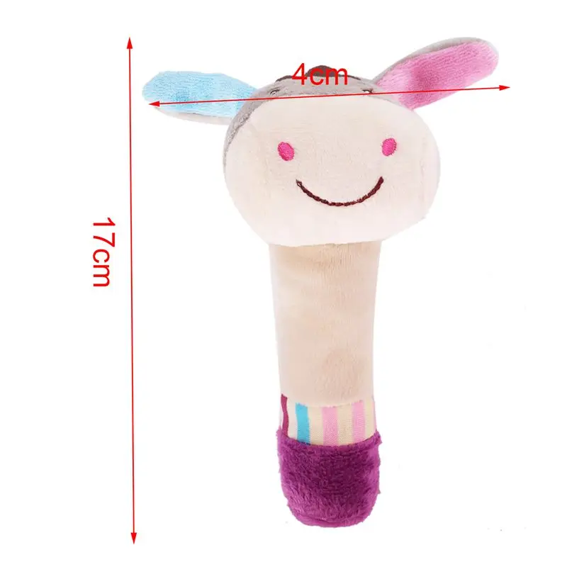 1 шт. мягкая плюшевая погремушка захватывающая Успокаивающая животные BB ручная