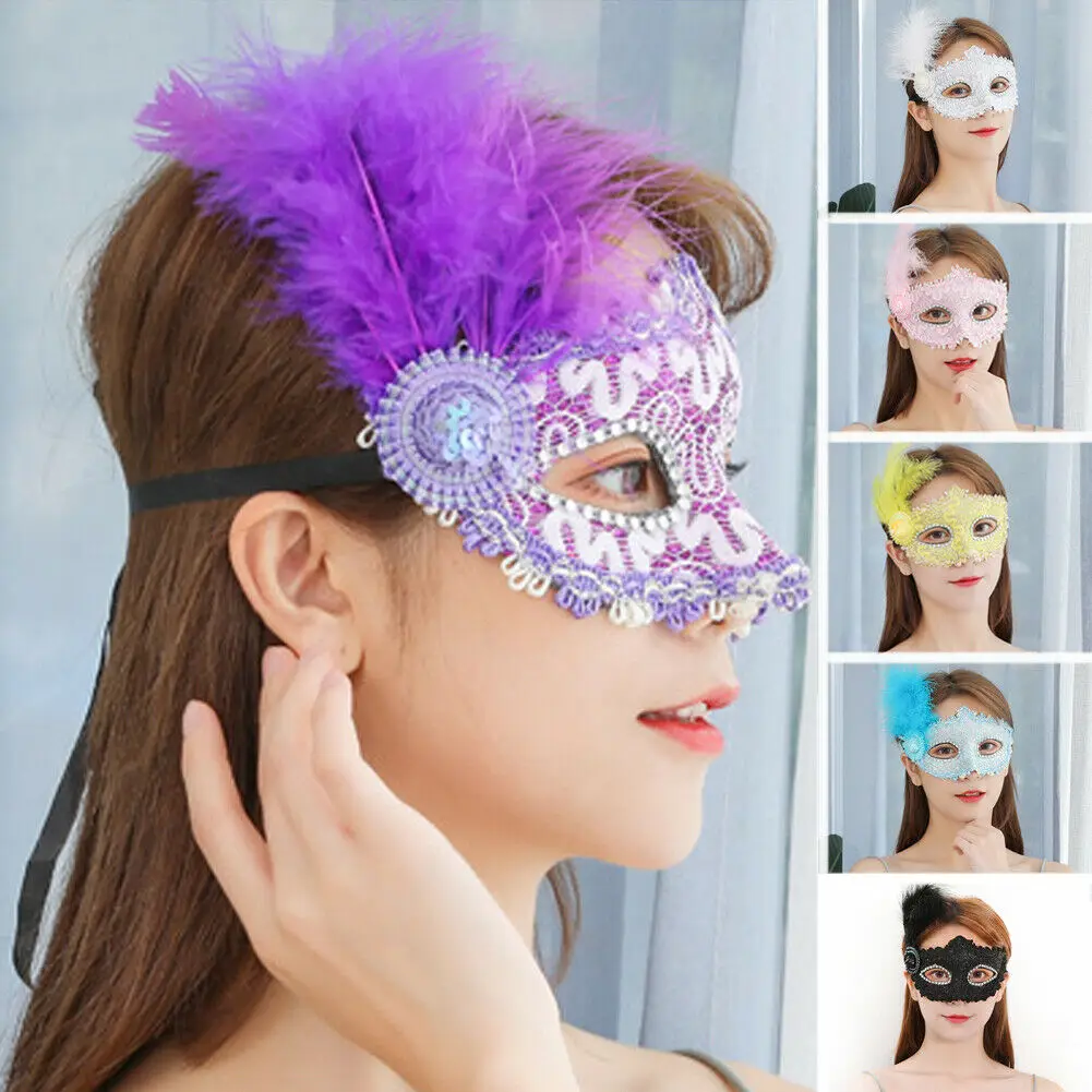 Женская Сексуальная кружевная Маскарадная маска для карнавала Хэллоуина маски с