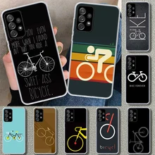 Bicycle Bike Sport Coqu Phone Case Cover For Samsung Galaxy A52 A72 A51 A71 A32 A31 A41 A22 A12 A02S A21 A11 M31 M21 M32 Coque