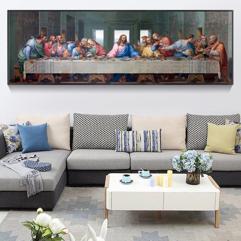 

Last Supper Canvas Art Paintings Reproductions Classical Wall Art Canvas Prints By Da Vinci Christian Decorative Wall Pictures