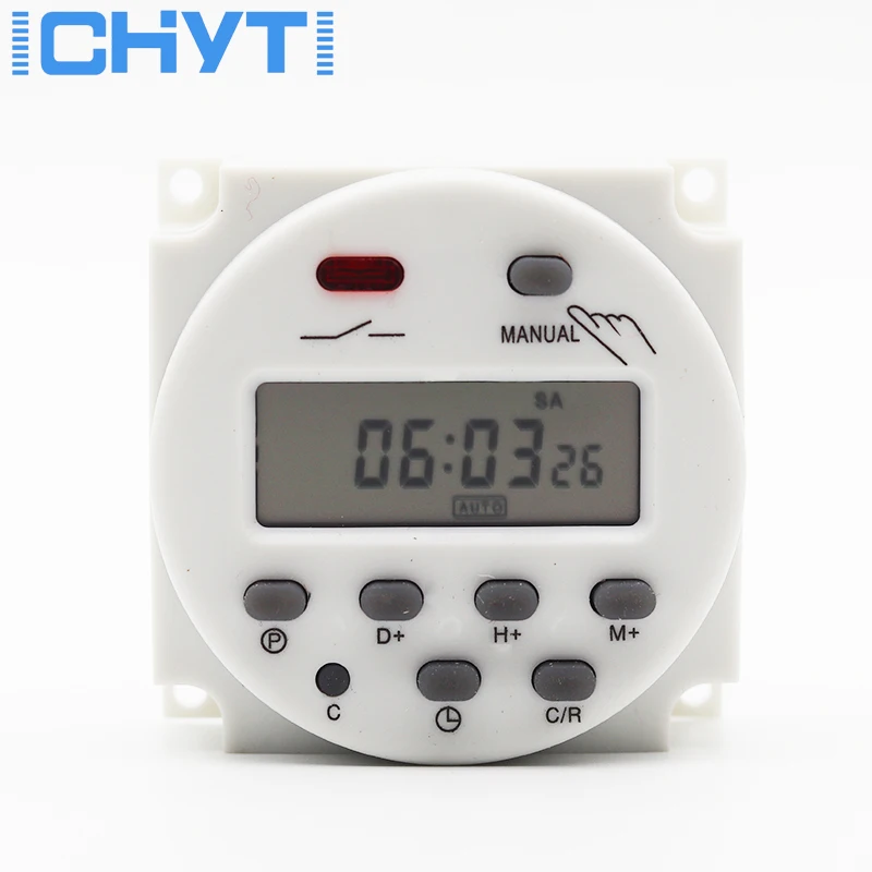 

CN101A LCD Time Switch 12V 24V 110V 220V Time Relay Street Lamp Billboard Power Supply Timer Without Waterproof Box