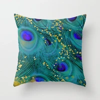 fashion color teal blue throw pillow case car sofa bed chair decoration cushion cover pillow cases home decor pillow cover