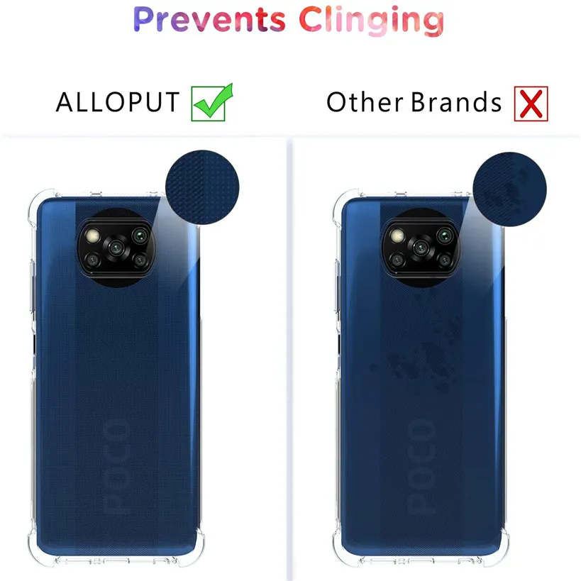

Transparent Airbag Case Glass For poco f 3 Case Pocophone x3/f3/f3/m3 Pro Silicone Shockproof Cover for Xiaomi Pocox3 Pro Case