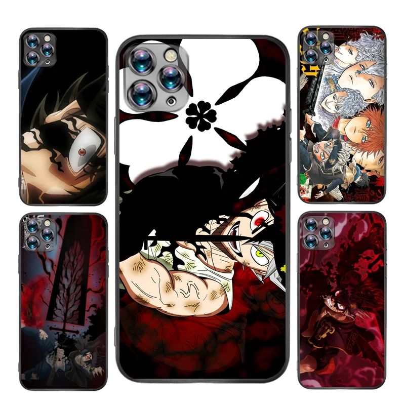 

Black Clover Phone Case For iPhone X XS XR MAX Soft Coque Cellphone Mobilephone TPU Waterproof Aesthetic Shockproof