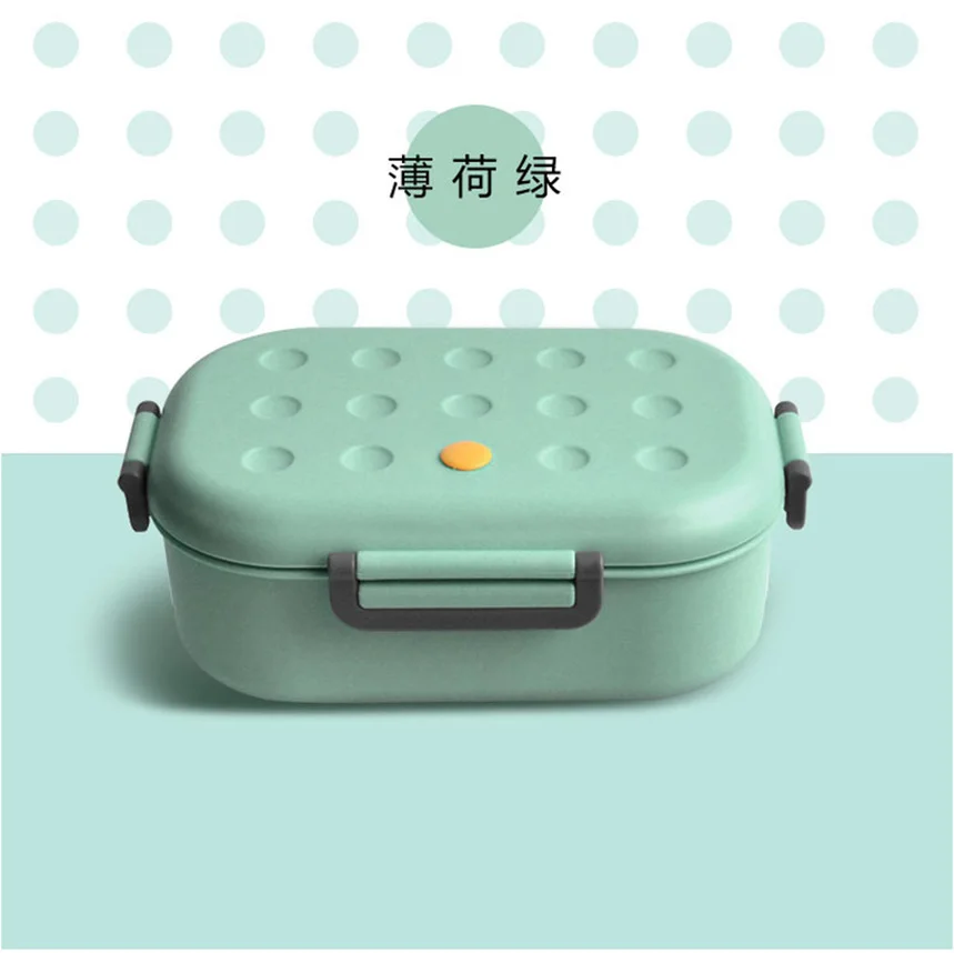Коробка для завтрака PP анти Осенняя детская коробка bento силиконовый разъем
