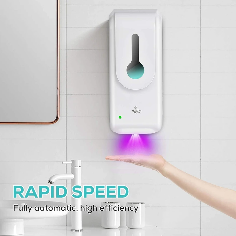 

Alcohol Spray Hand Machine Soap Dispenser Automatic Touchless Press Free Wall Mounted Motion Sensor Smart Soap