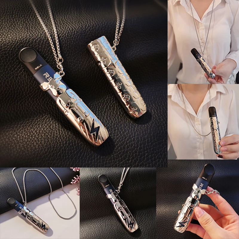 

Metal bear Hanging Chain Lanyard For Relx Protective Case Straps Metal Hanging Neck Rope Strap For Relx 4/5th Generation Lanyard