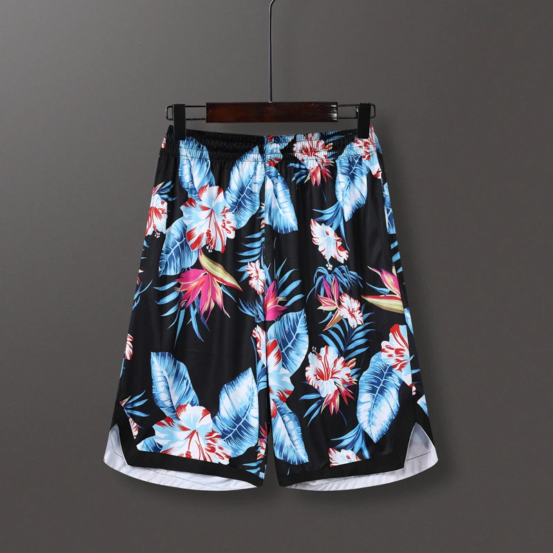 Beach Shorts Men Trunk Summer Short Pants Print Breathable Quick Dry Swim Shorts M-4XL Plus Size Shorts Sport gym Short Pants