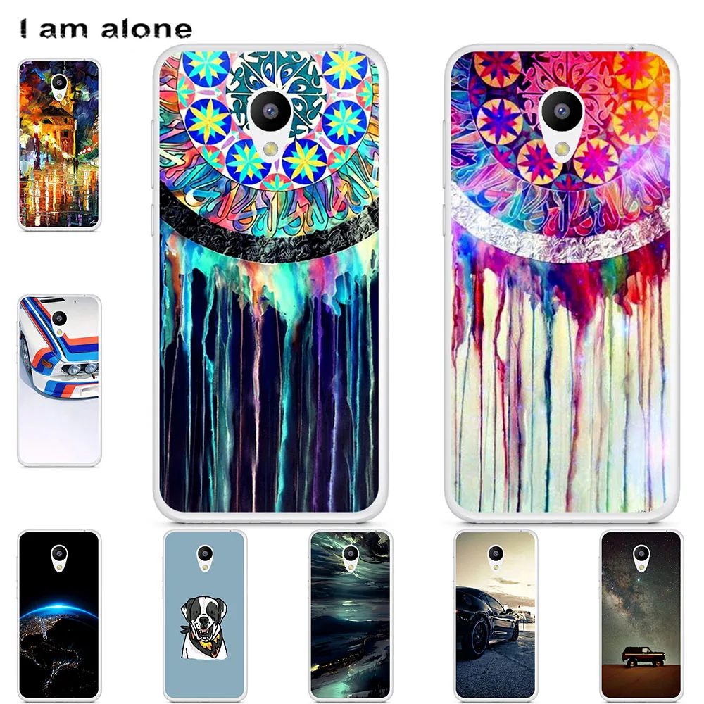 

I am alone Phone Case For Meizu M1 Metal M1 Note M2 Mini M2 Note Fashion Color Cute Cartoon Printed Paint Mobile