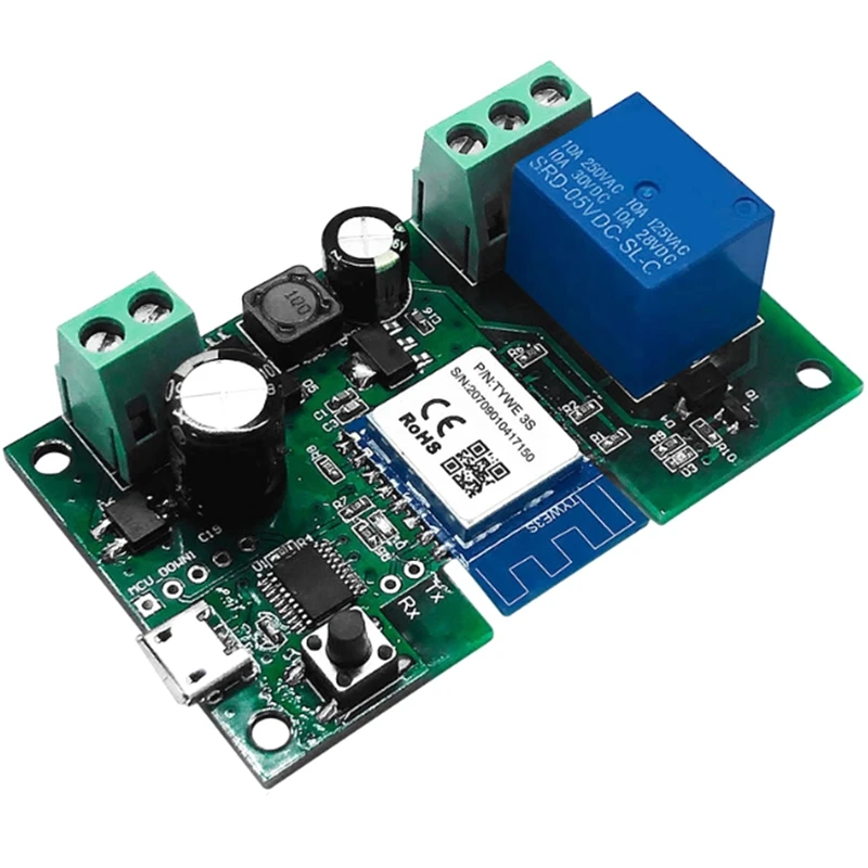 1CH одноканальный переключатель модуль WiFi реле беспроводное приложение голосовое