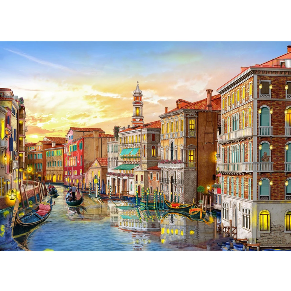 

Venice Canal Landscape Puzzle 1000 Pieces 50x70cm Adult Children Interactive Puzzle Games Holiday Gifts Living Room Ornaments