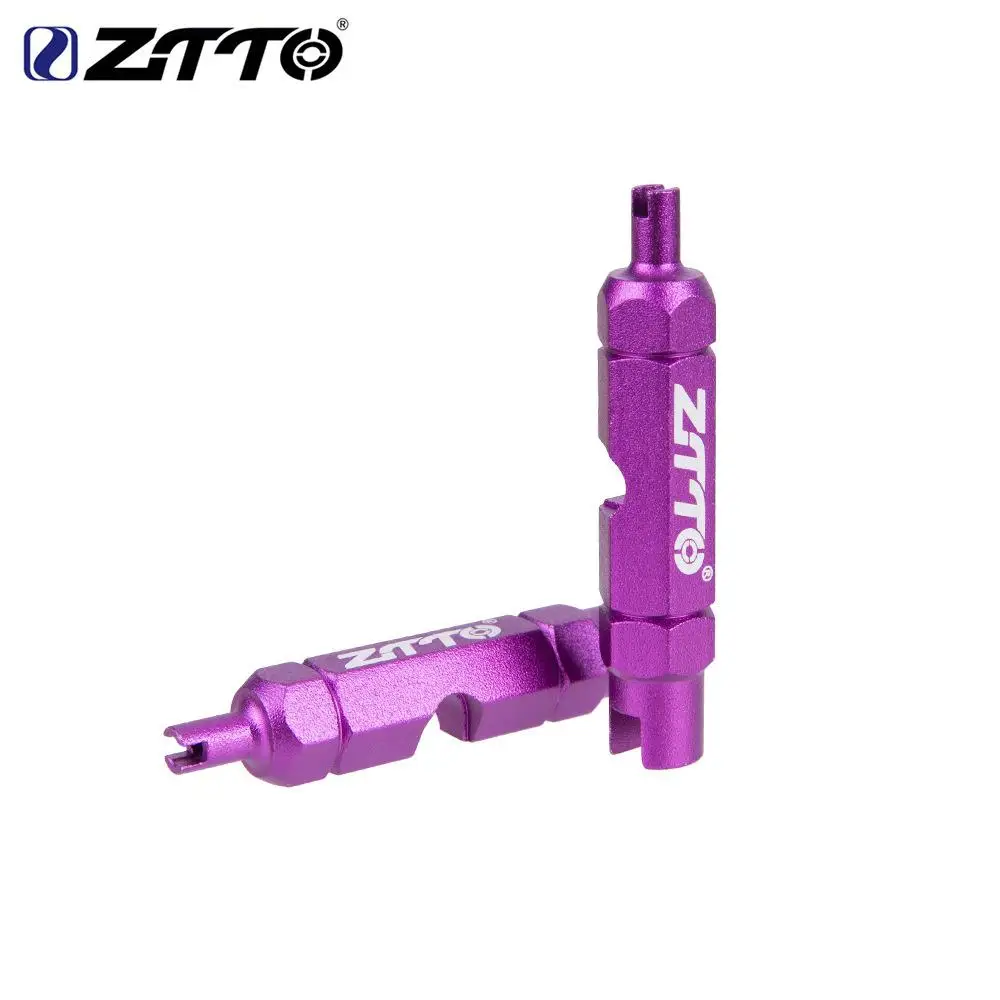 

ZTTO MTB Bicycle Multifunctional Valve Tool Road Bike Aluminum Alloy Schrader/Presta AV/FV Nozzles Tube Core Wrench Removal Tool
