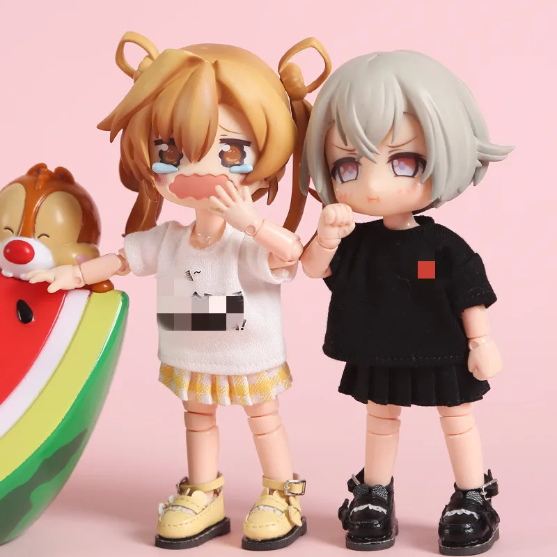 Детское платье Ob11 маленькая юбка плиссированная форма на бретельках детское 12