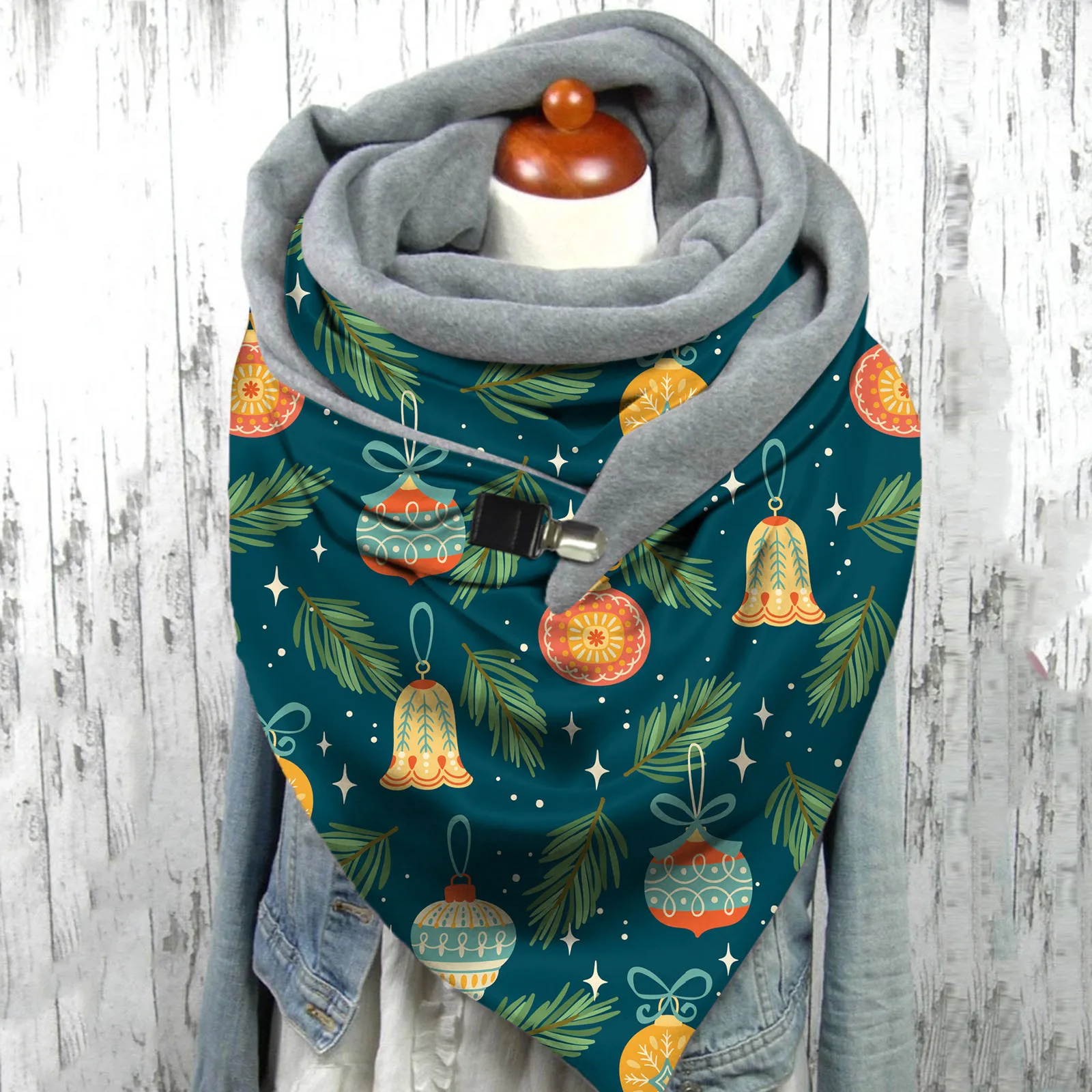 Модный этнический шарф для женщин 2020 Рождественский праздничный шали с