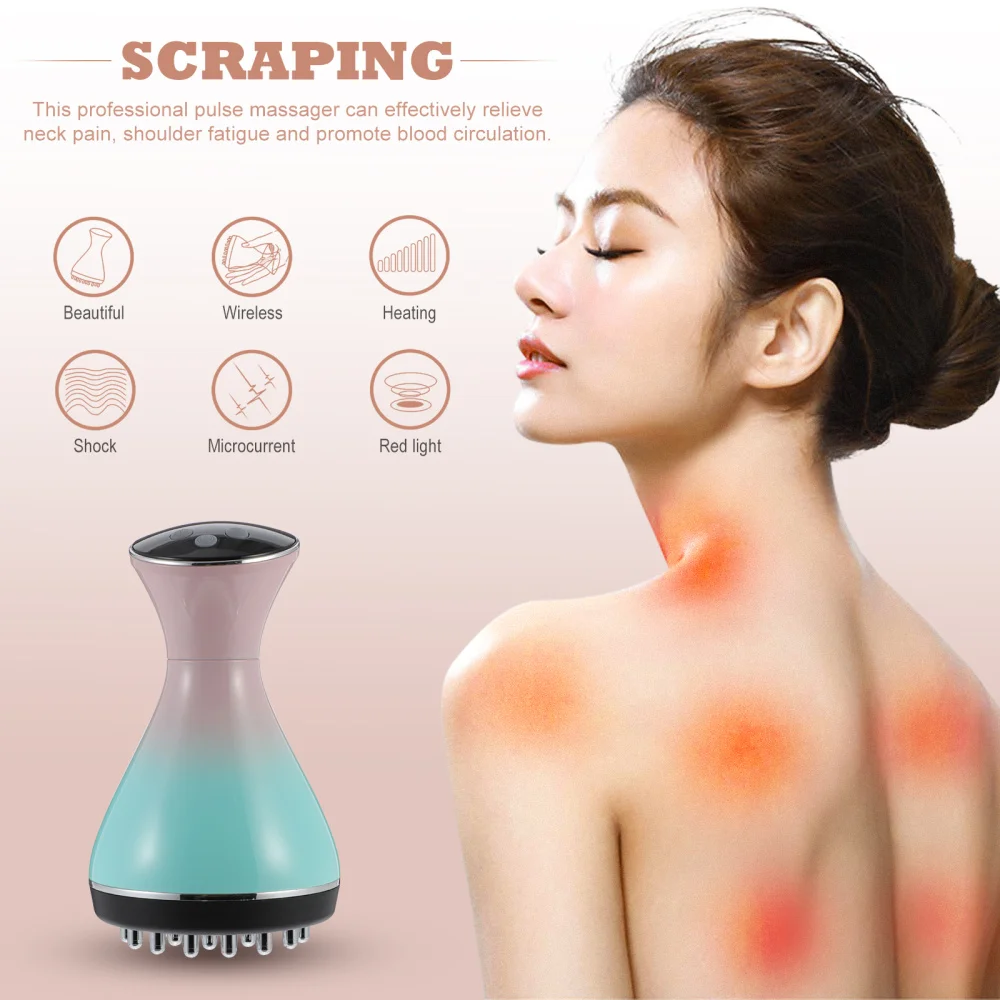 

1 Set of Pulse Massager Household Foot Massager Meridian Brush (Sky-blue)